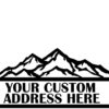 Address Number with Mountains