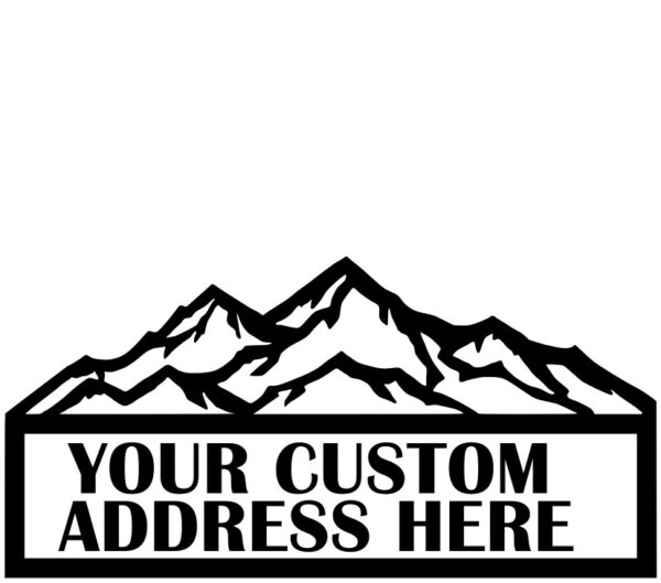 Address Number with Mountains