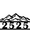 Address Number with Mountains